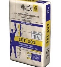 Клей AlinEX "Set 302" (25 кг), меш