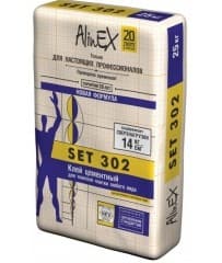 Клей AlinEX "Set 302" (25 кг), меш
