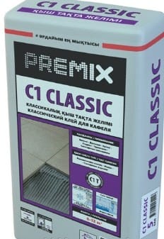 Клей Premix "Classic C1" кафельный (25 кг), меш