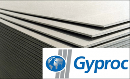 Гипсокартон "GYPROC" 9.5*1200*2500, л
