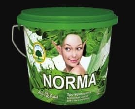 Краска ВД Alina Paint "NORMA" (морозостойкая, 1кг), вед