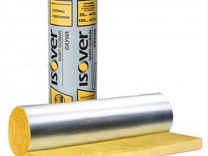 ИЗОВЕР стекловата с фольгой (15м2)