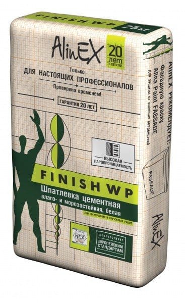 Шпатлевка цементная Finsh WP (25кг)