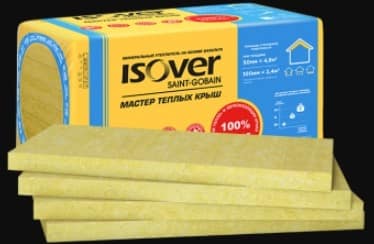 Утеплителей ISOVER Мастер теплых крыш 50мм (2,4м2-0,24м3), упак